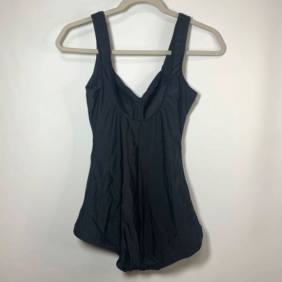 Rose Marie Reid Black Tummy Control One Piece Swim Suit Size Small - Picture 3 of 8